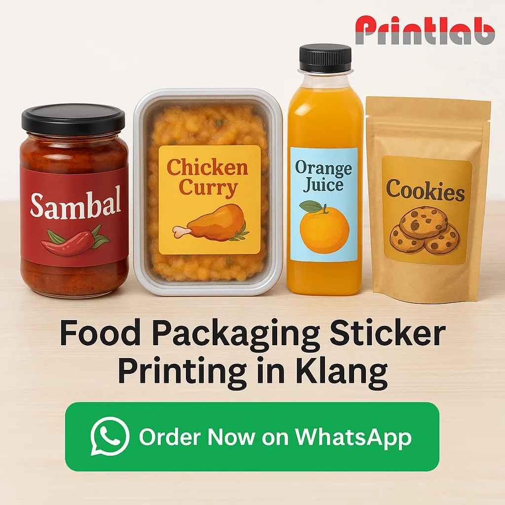 Food Packaging Sticker Printing in Klang