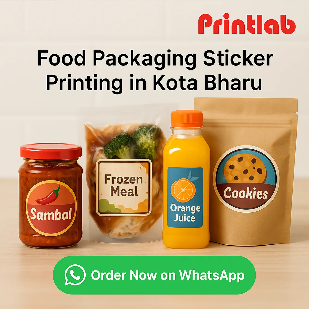 Food Packaging Sticker Printing in Kota Bharu