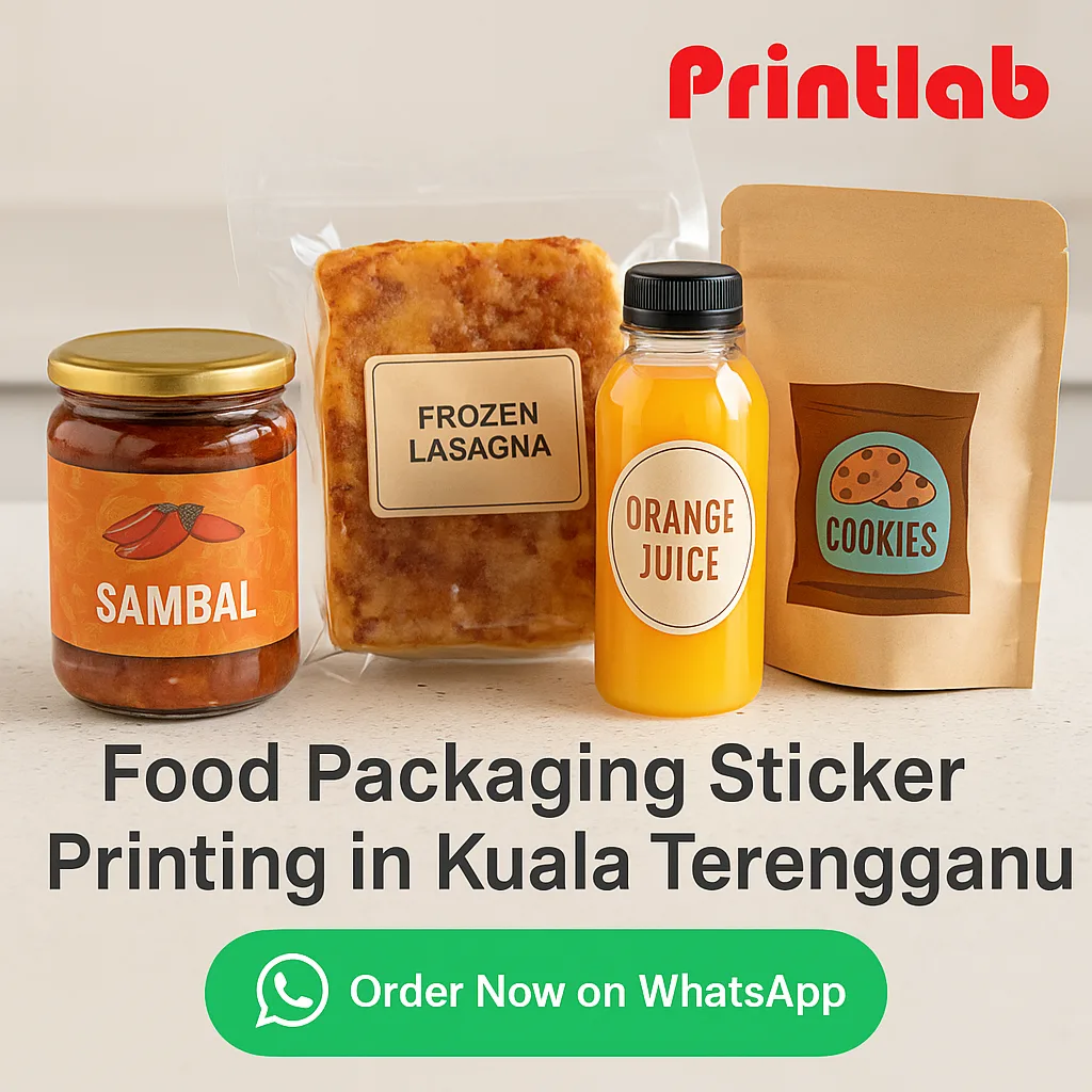 Food Packaging Sticker Printing in Kuala Terengganu