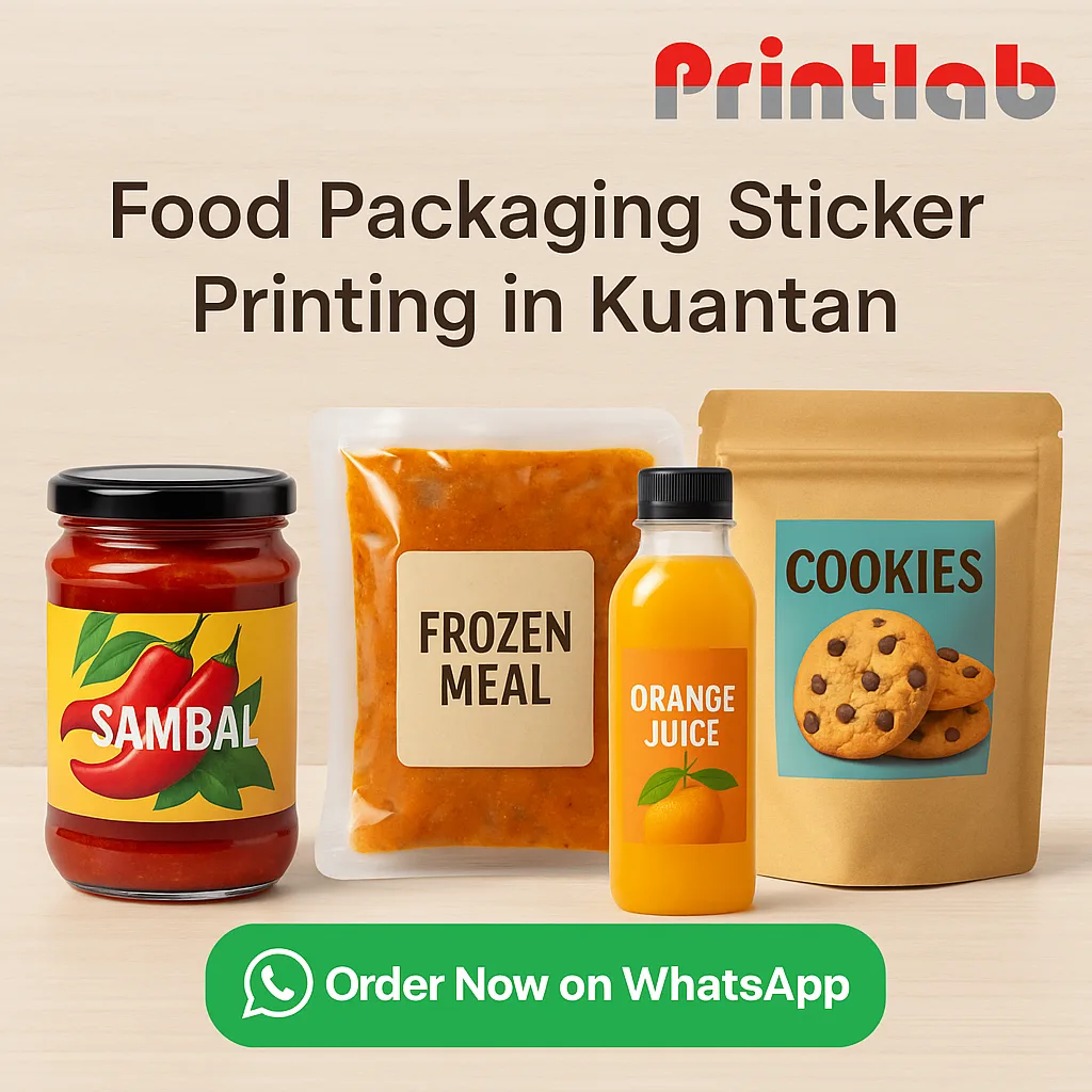 Food Packaging Sticker Printing in Kuantan