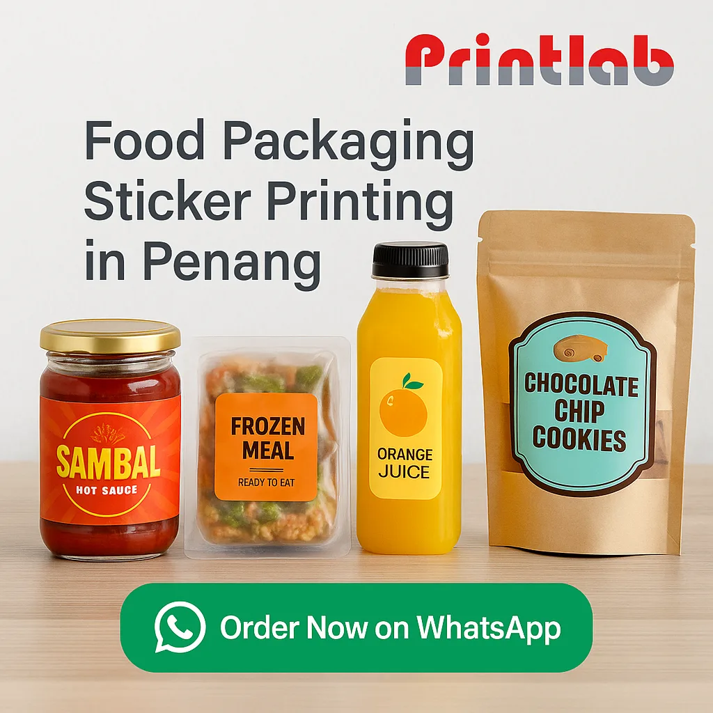 Food Packaging Sticker Printing in Penang