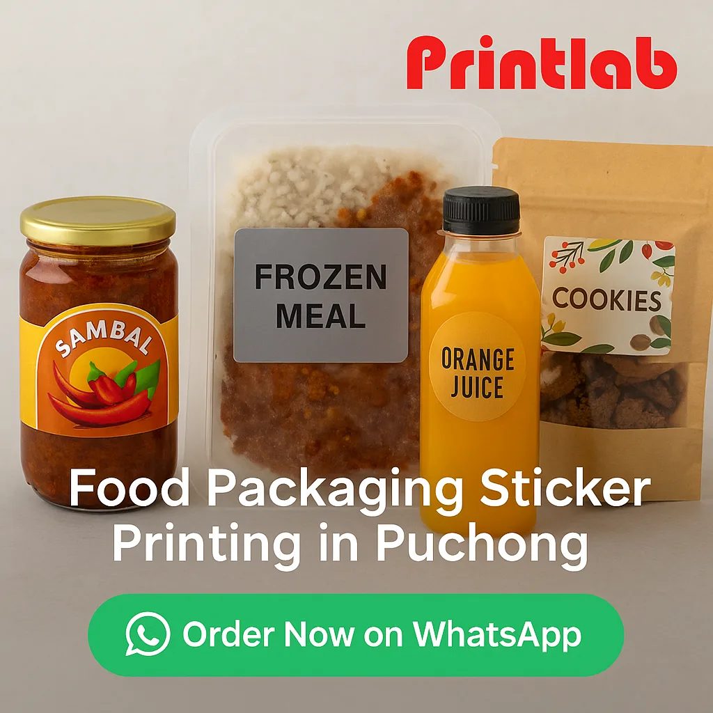 Food Packaging Sticker Printing in Puchong