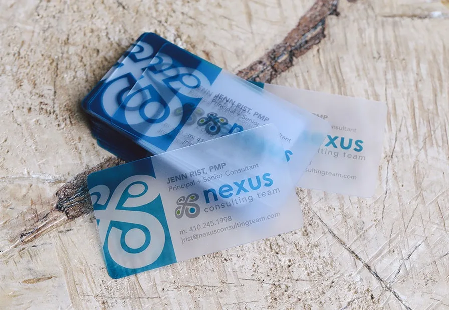 Frosted Clear Business Card Printing