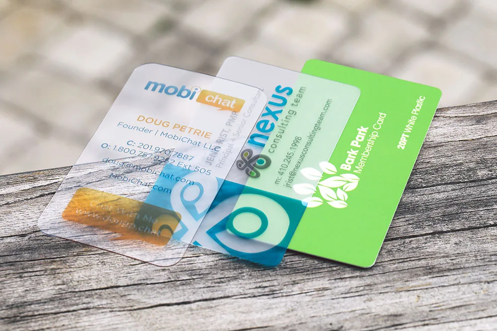 Frosted Clear Business Card Printing