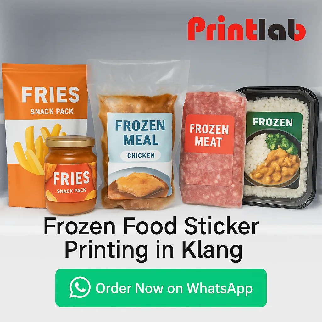 Frozen Food Sticker Printing in Klang