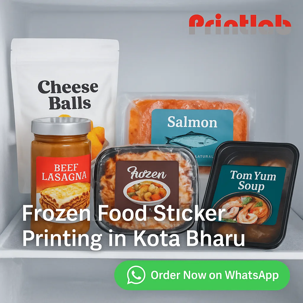 Frozen Food Sticker Printing in Kota Bharu
