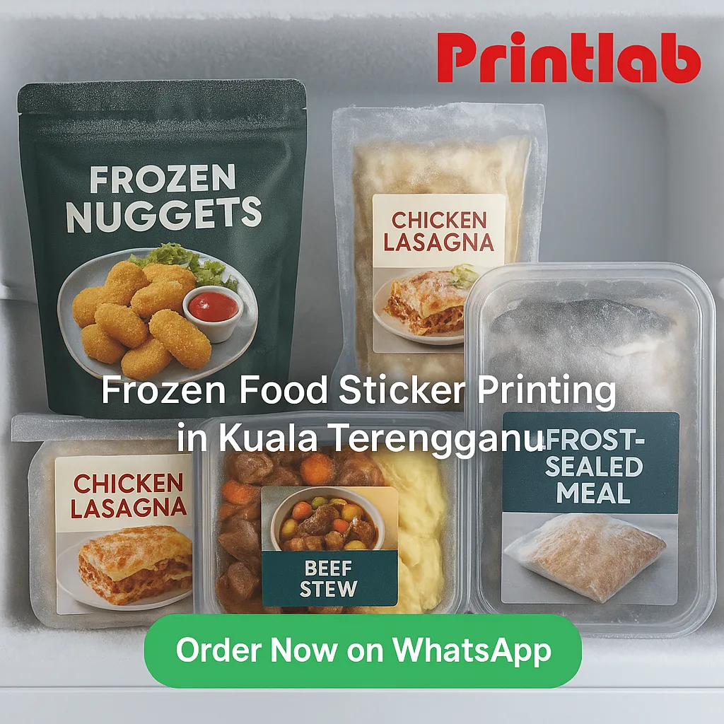 Frozen Food Sticker Printing in Kuala Terengganu