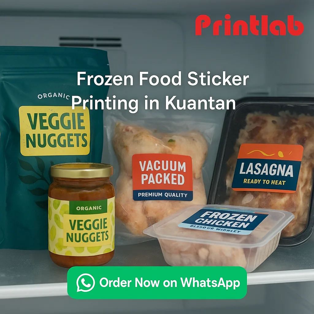 Frozen Food Sticker Printing in Kuantan