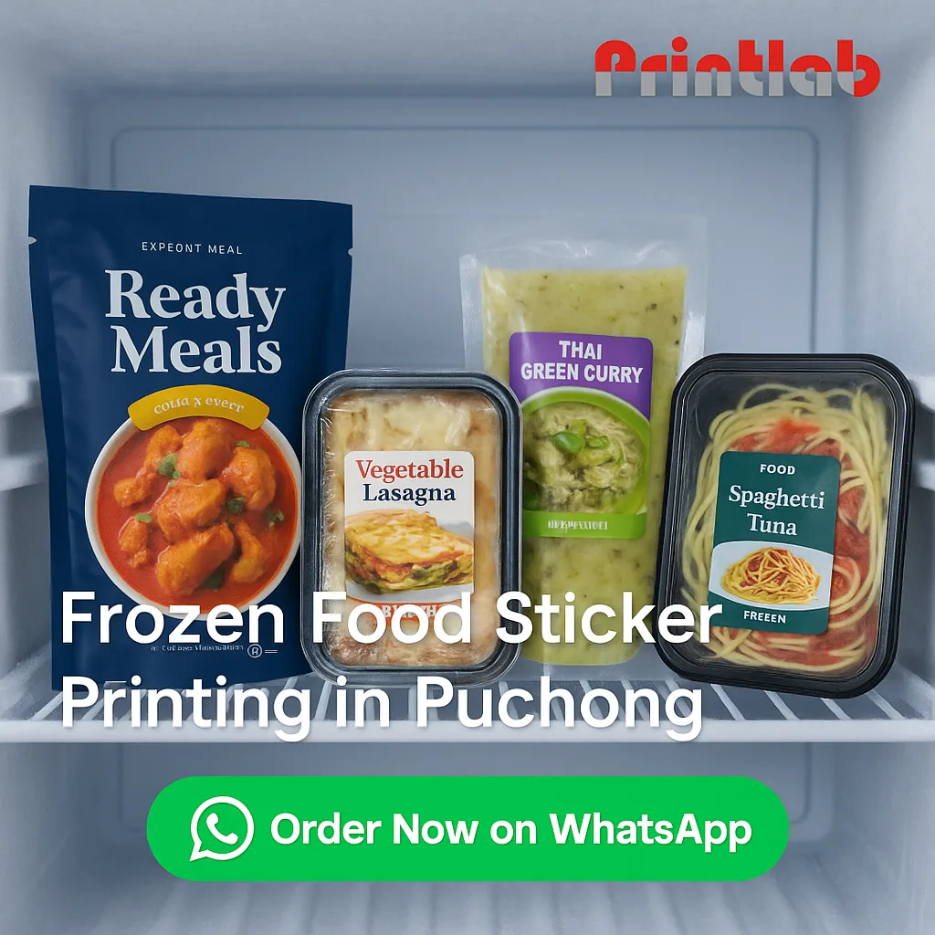 Frozen Food Sticker Printing in Puchong