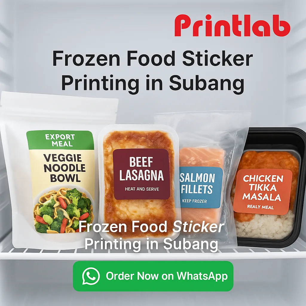 Frozen Food Sticker Printing in Subang