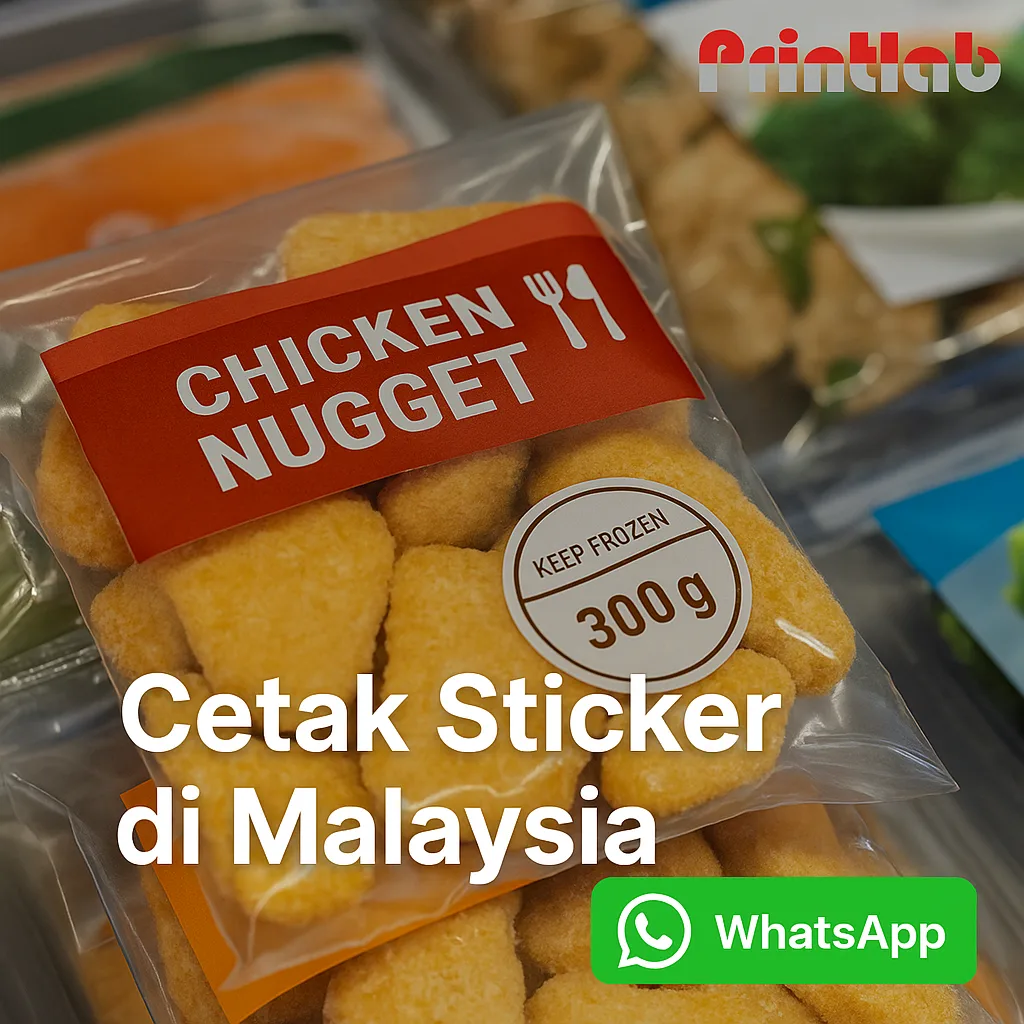 Frozen Food Sticker Printing in Malaysia – Waterproof, Durable & Food-Safe