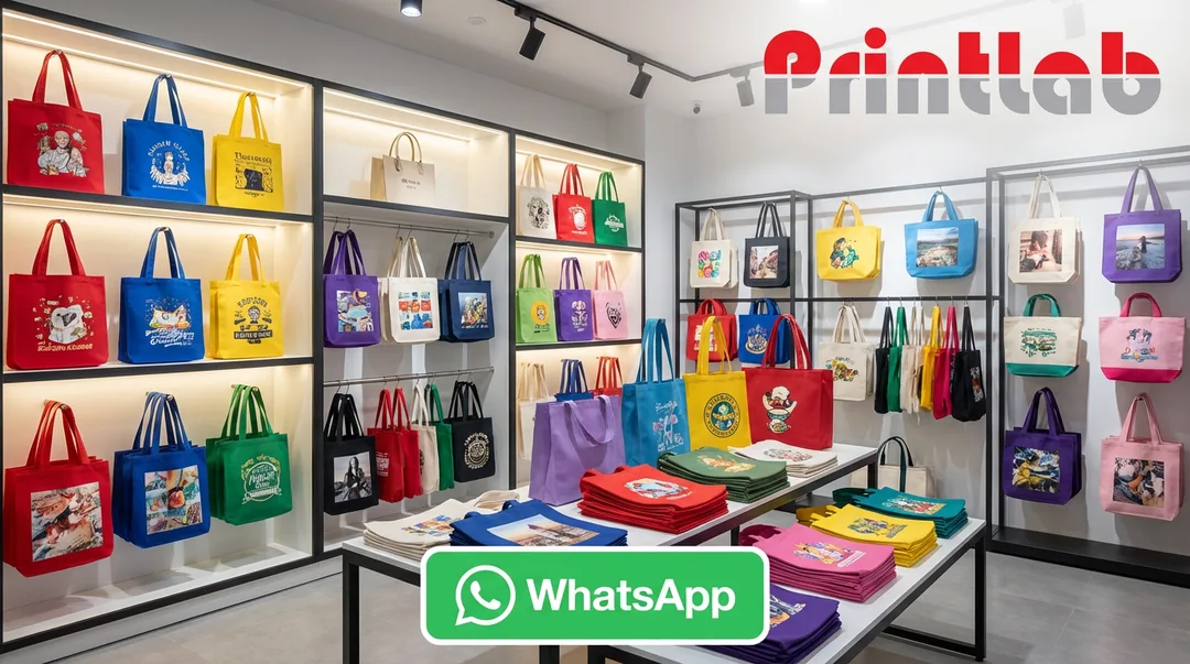 Custom Canvas Tote Bag Full Colour Printing Malaysia