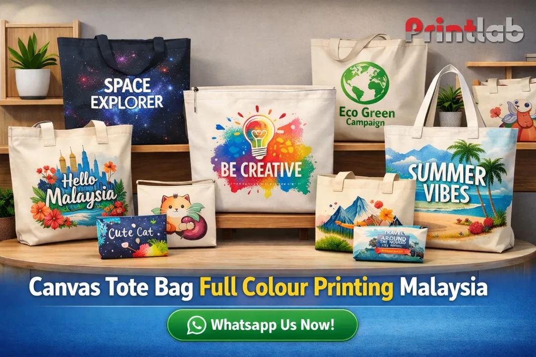 Canvas Tote Bag Full Colour Printing Malaysia