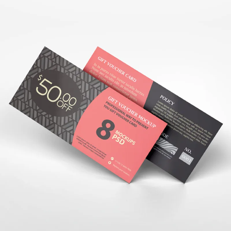 Full Colour Gift Voucher Printing