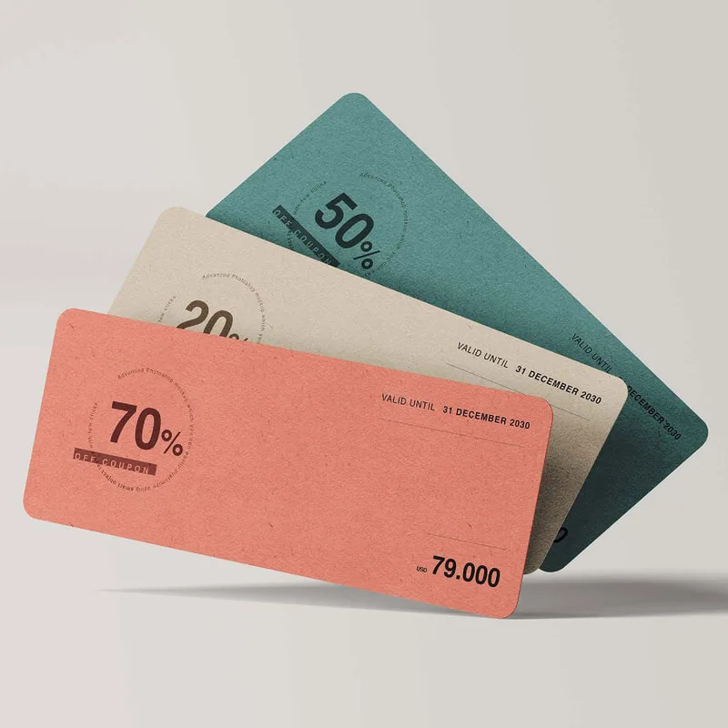 Gift Voucher with Round Corner