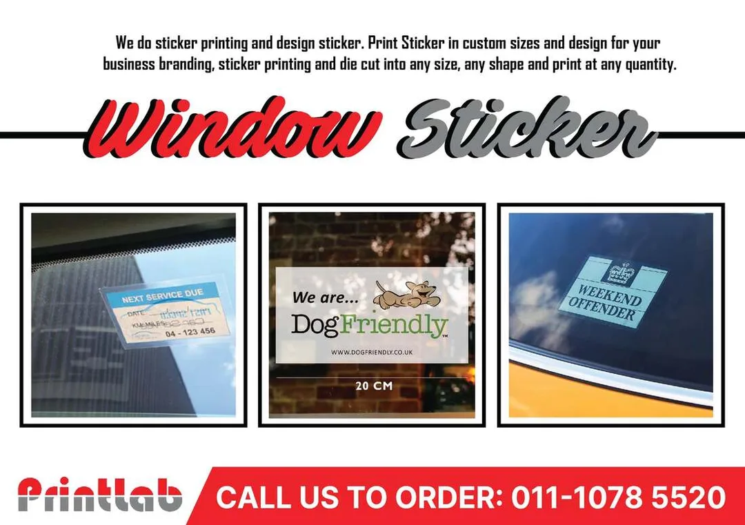 Print Glass Window Sticker
