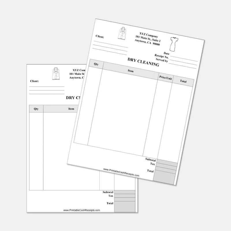 Laundry Order Chit