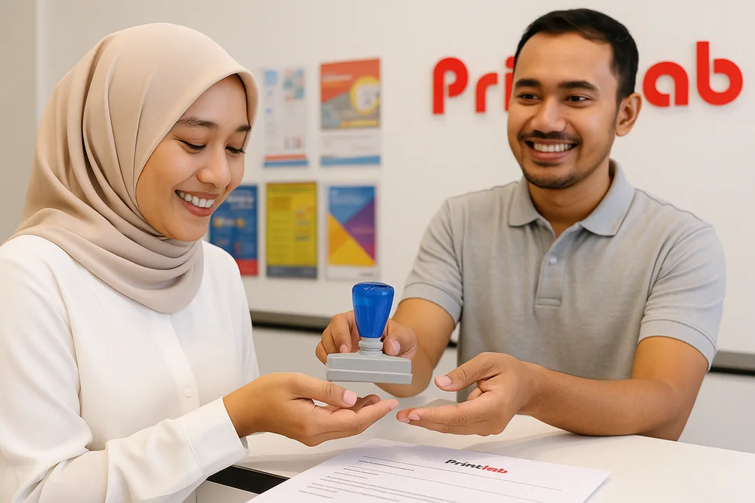 Kedai Buat Cop Rubber Stamp di Kuala Terenggan Siap Segera Printlab