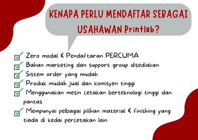 kenapa perlu join usahawan printlab