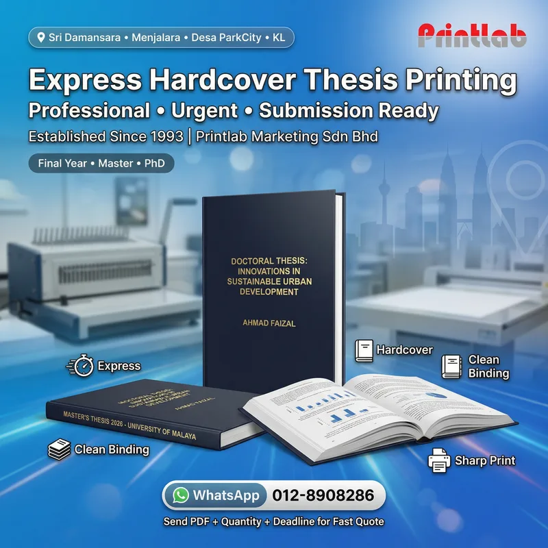 KL Hardcover Thesis Printing Printlab