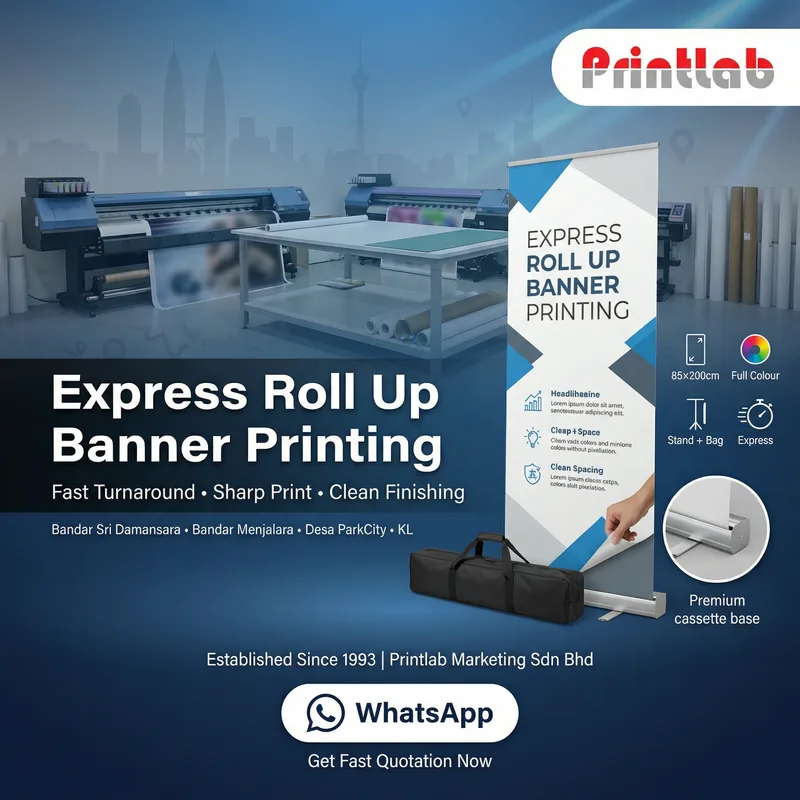 Express Roll Up Banner Printing in KL