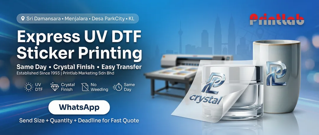 KL Express Same Day Print UV DTF Transfer Sticker