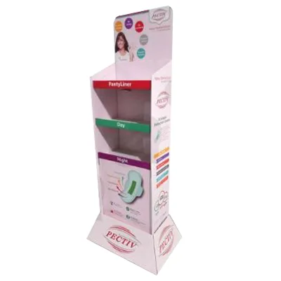 Cardboard Promotion Shelf, Floor Product Display Stand, Product Display Standee Rack, Point of Sales Display Rack, Pop Floor Display Stand, Point of Purchase Display,