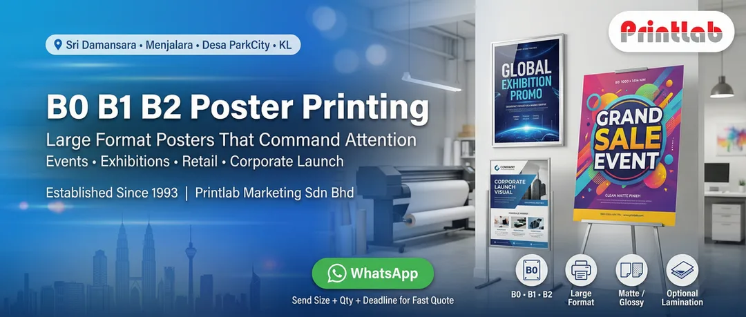 Large Size B0 B1 B2 Poster Printing in KL Printlab