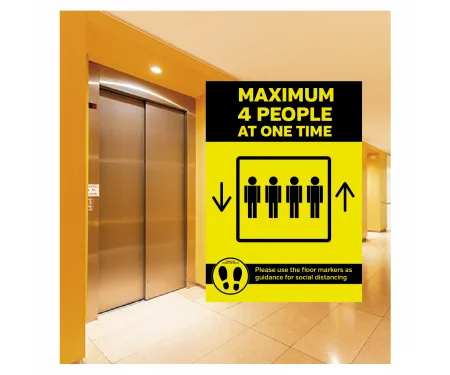 Lift Sticker Maximum 4 People