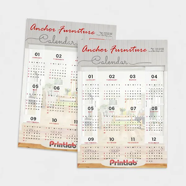Custom logo wall calendar Malaysia bulk printing for corporate gifts and businesses