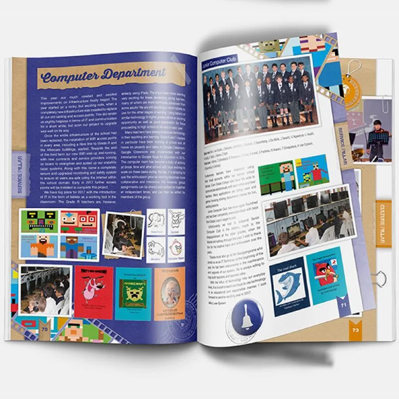 School Magazine Glossy Material