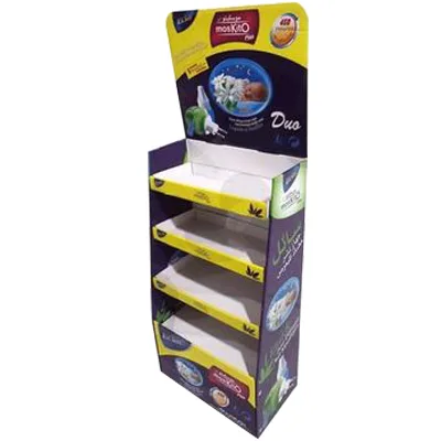Cardboard Promotion Shelf, Floor Product Display Stand, Product Display Standee Rack, Point of Sales Display Rack, Pop Floor Display Stand, Point of Purchase Display,