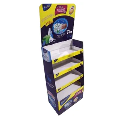 Cardboard Promotion Shelf, Floor Product Display Stand, Product Display Standee Rack, Point of Sales Display Rack, Pop Floor Display Stand, Point of Purchase Display,