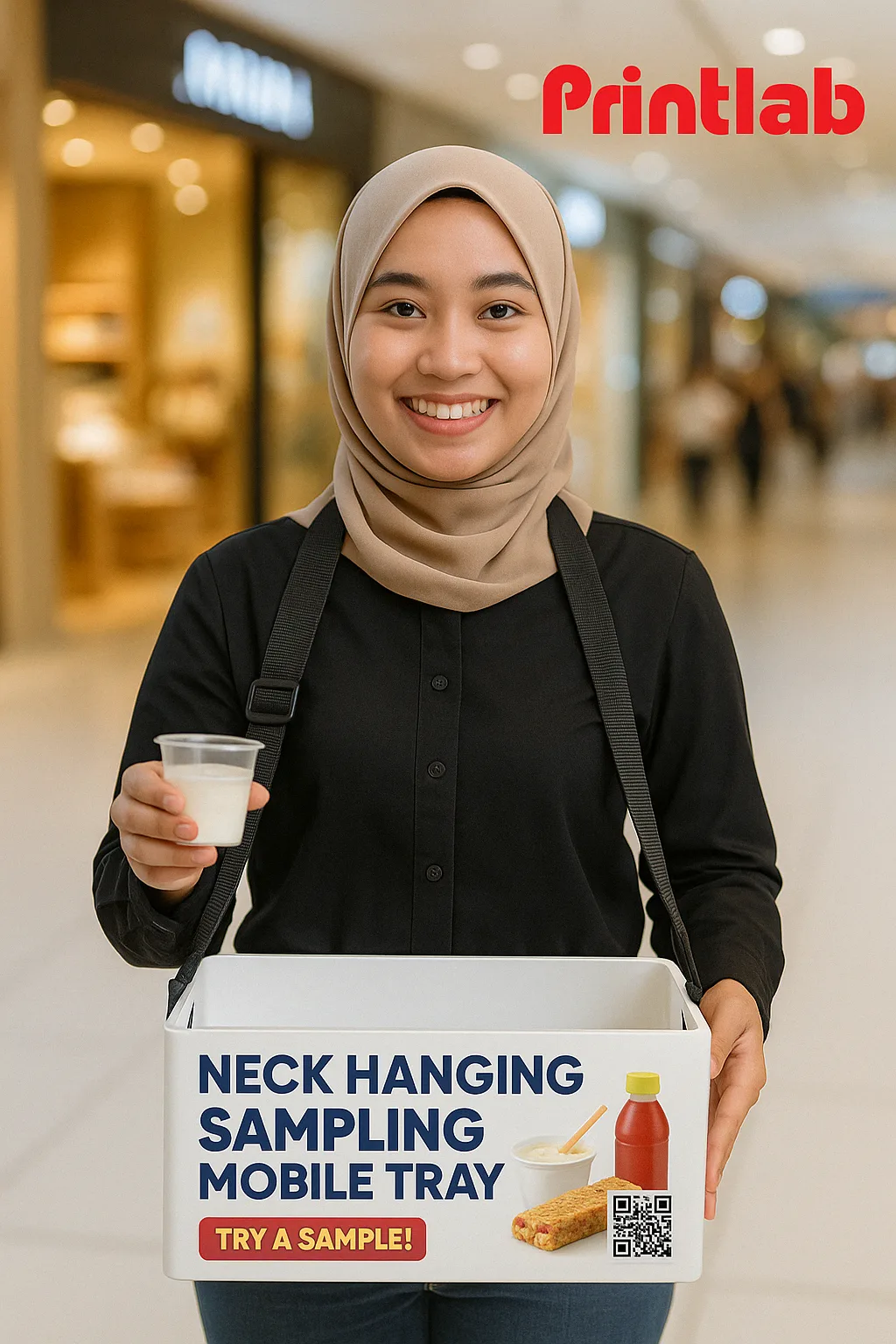 Neck Hanging Sampling Mobile Tray Printing in Malaysia