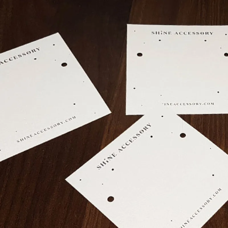 Print Neclace & Earring Cards, Jewelry Display Card