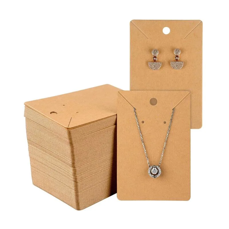 Print Neclace & Earring Cards, Jewelry Display Card