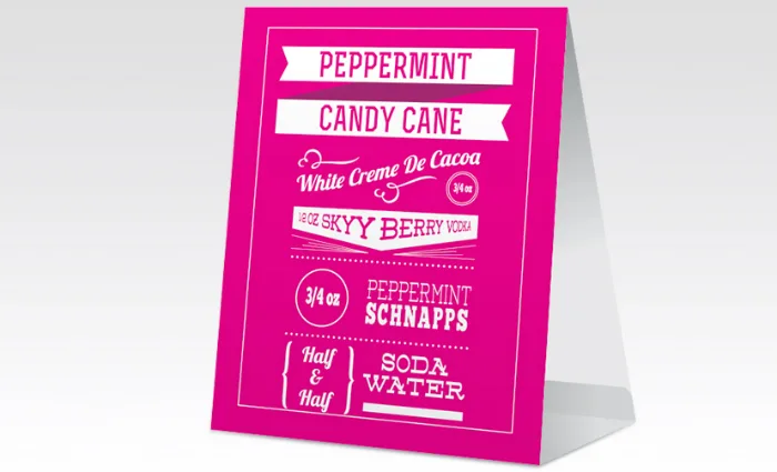 Neon Pink Table Poster