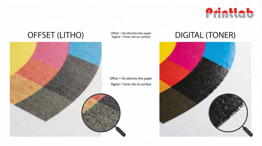 Offset vs Digital Printing Comparison Print on simili 80gsm