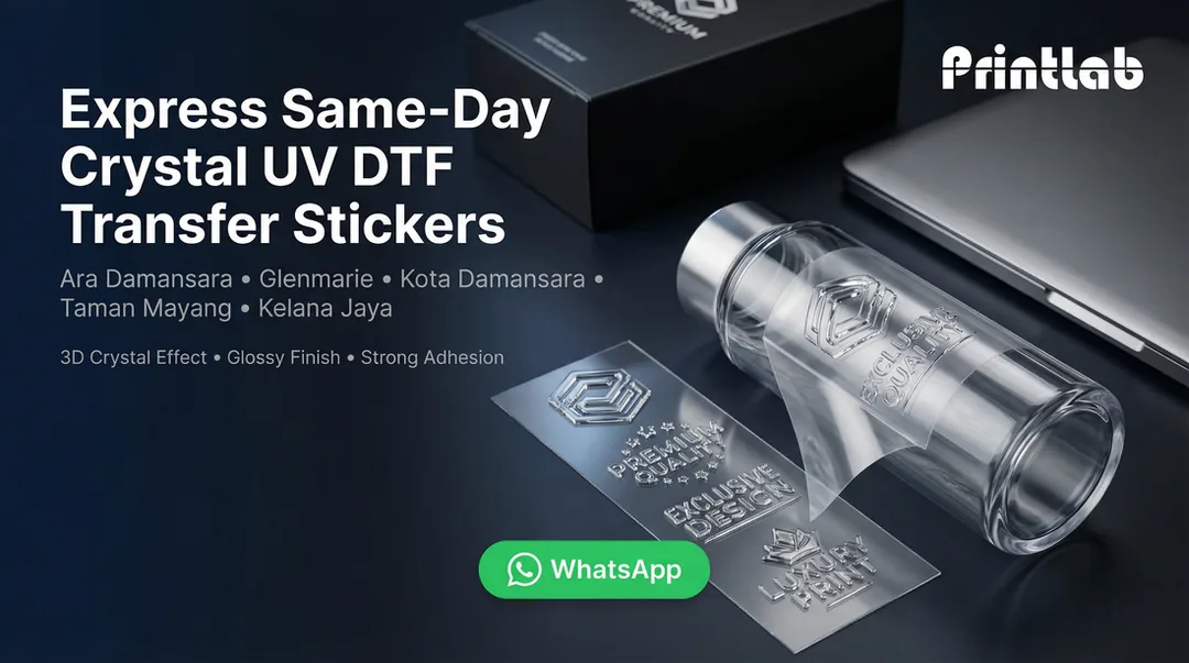 Petaling Jaya Express Same Day Print UV DTF Transfer Sticker