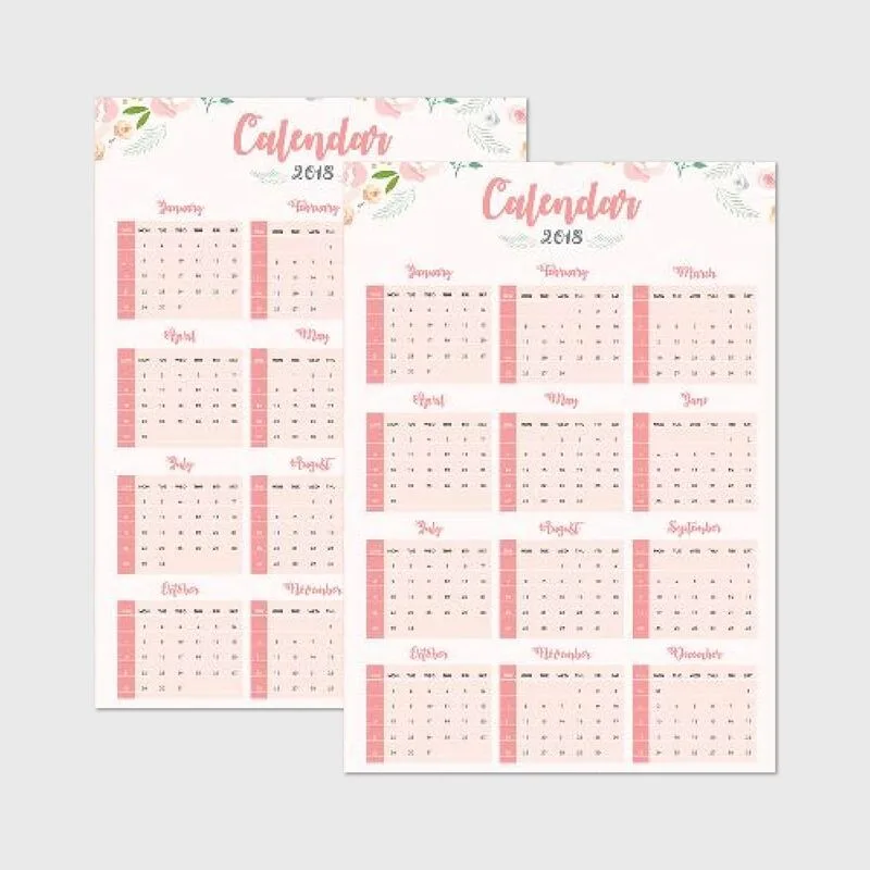 Long Poster Calendar