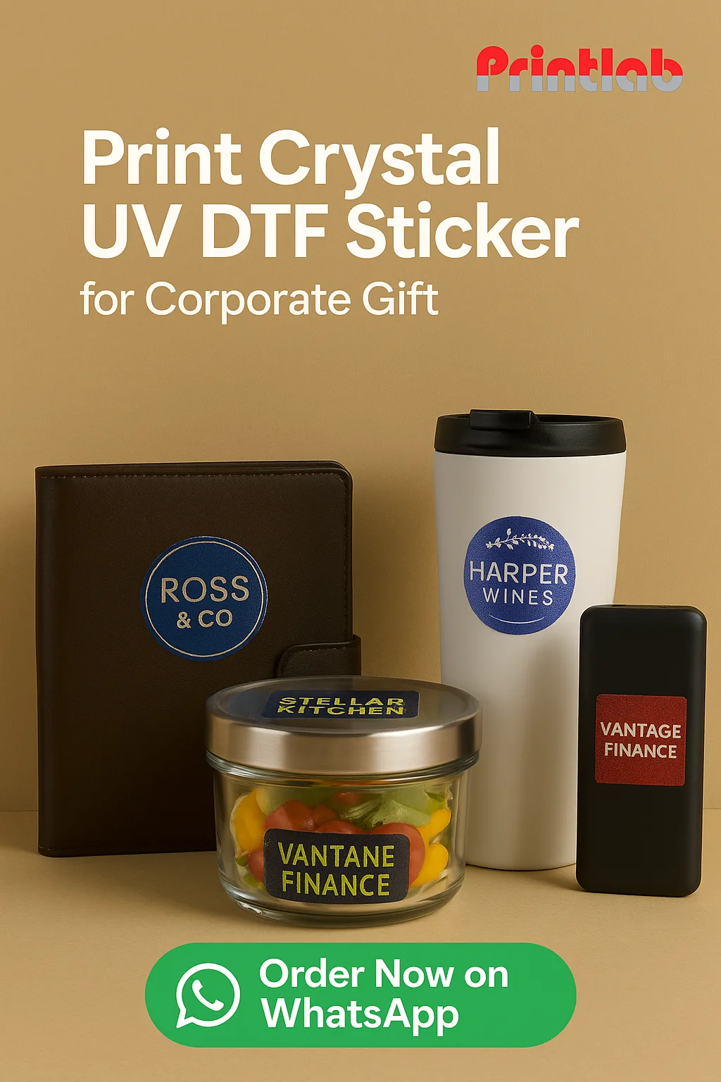 Print 3D Emboss Sticker for Corporate Gift