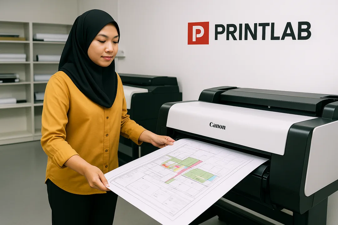 A1 Colour Plan Printing in Kuantan (Fast, Sharp & Affordable)