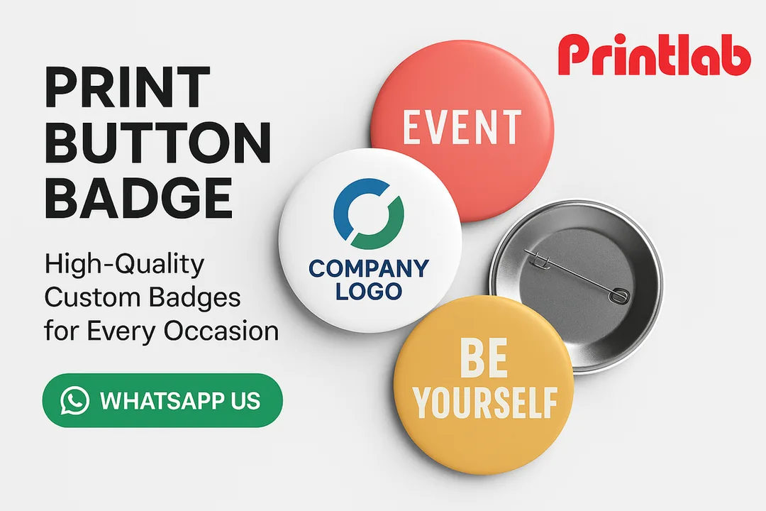 Print Button Badge in Malaysia Printlab