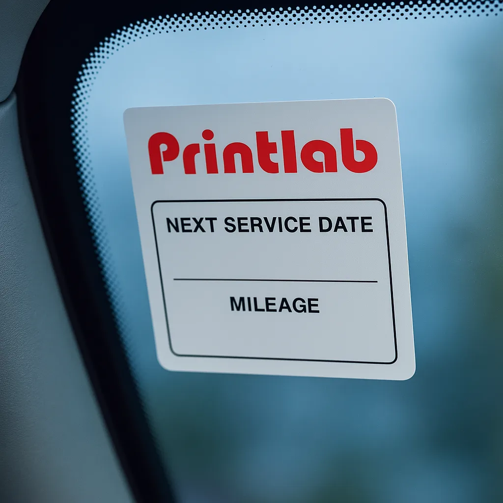 Custom Size Car Service Sticker Printing Malaysia