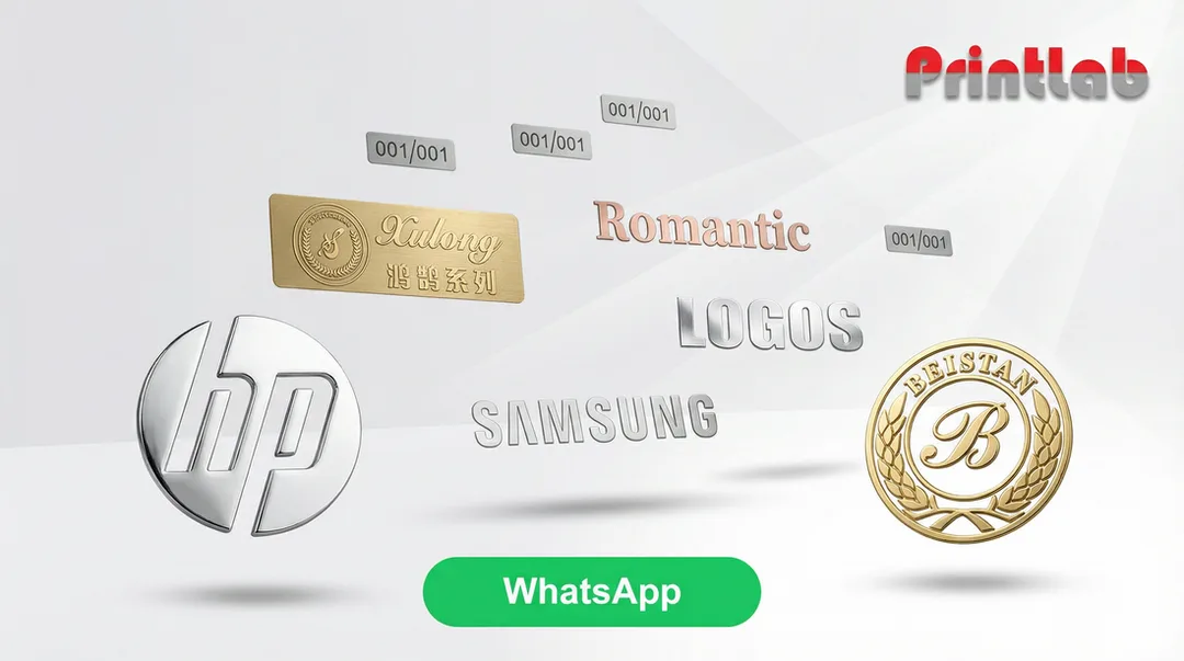 Thin Metal Logo Sticker Printing Malaysia