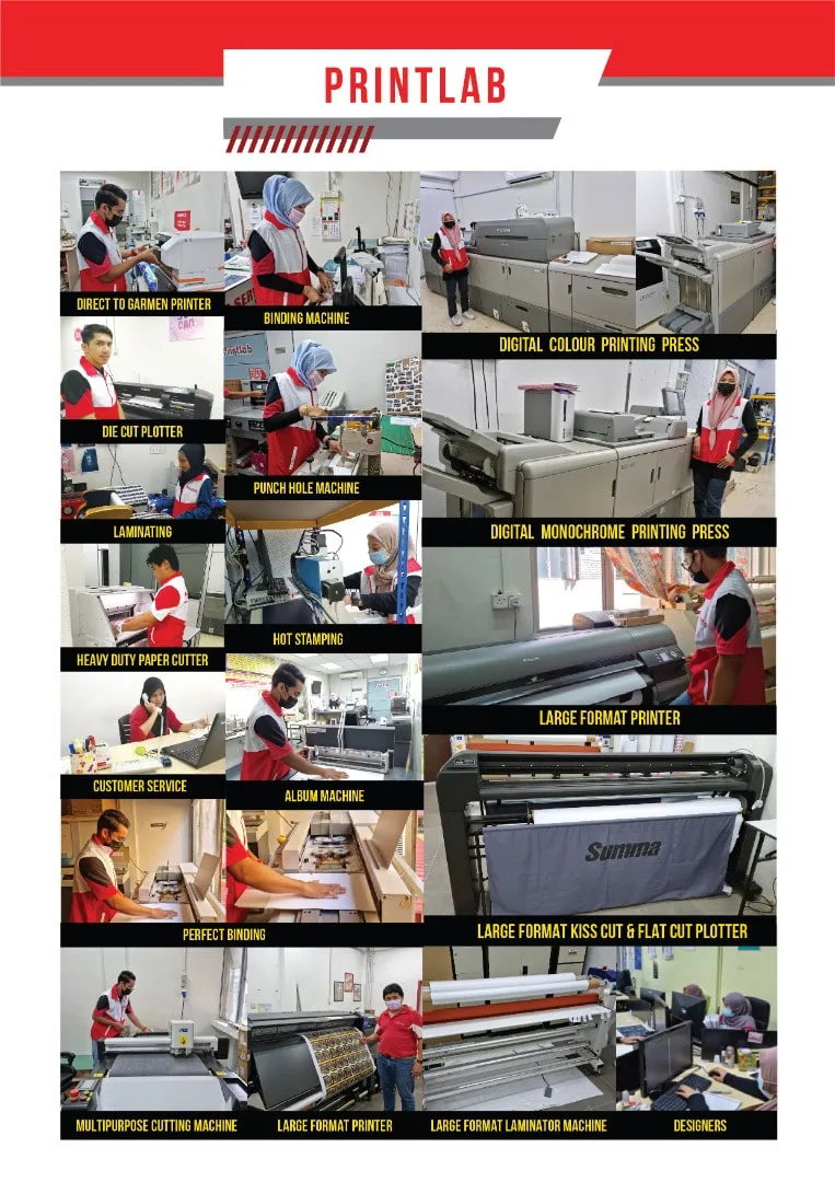 Printing Machines & Operators In Printlab