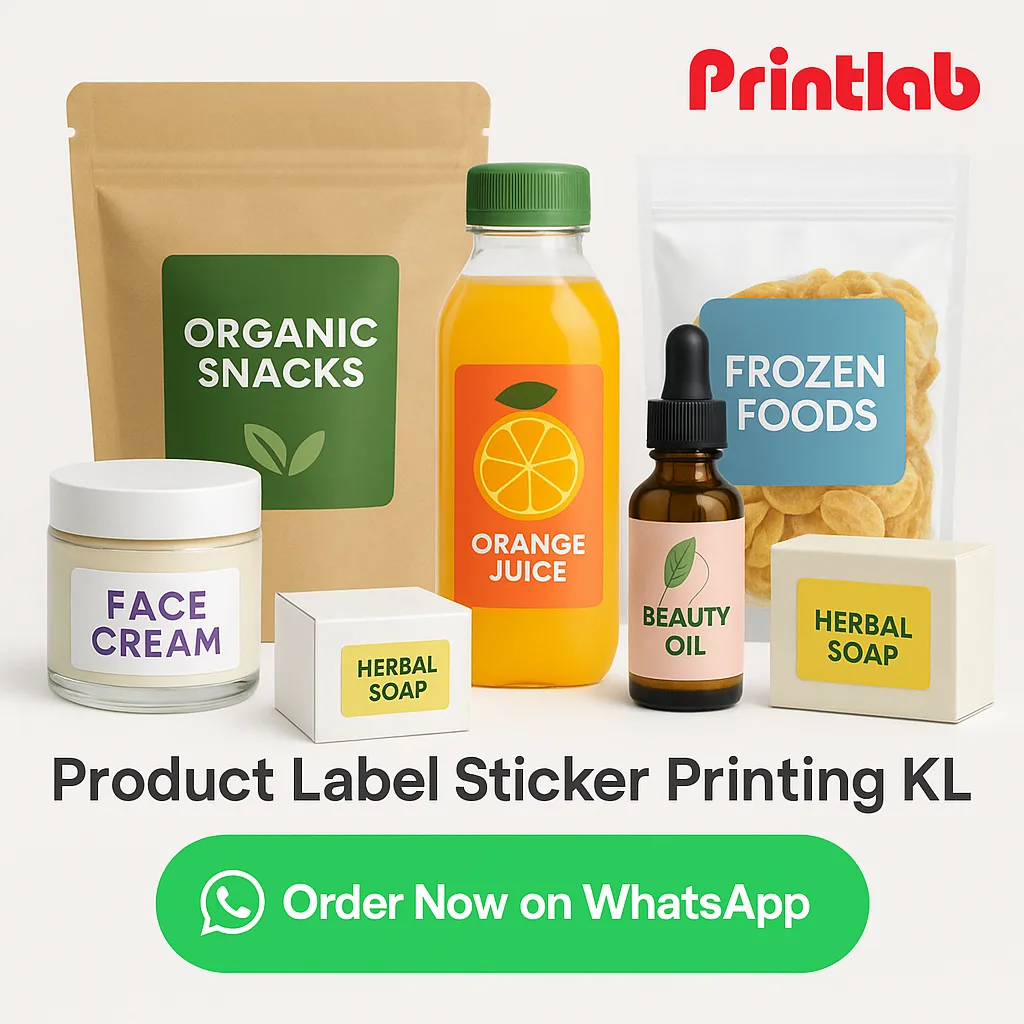 Product Label Sticker Printing in Kuala Lumpur (KL)