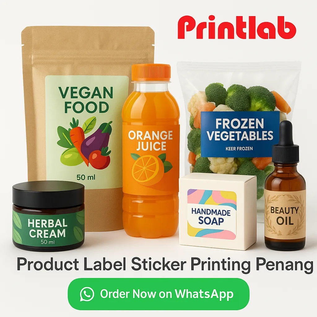 Product Label Sticker Printing in Penang