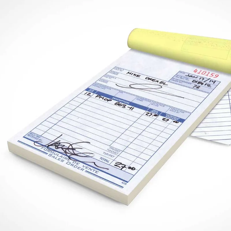 Receipt Book A6 Size