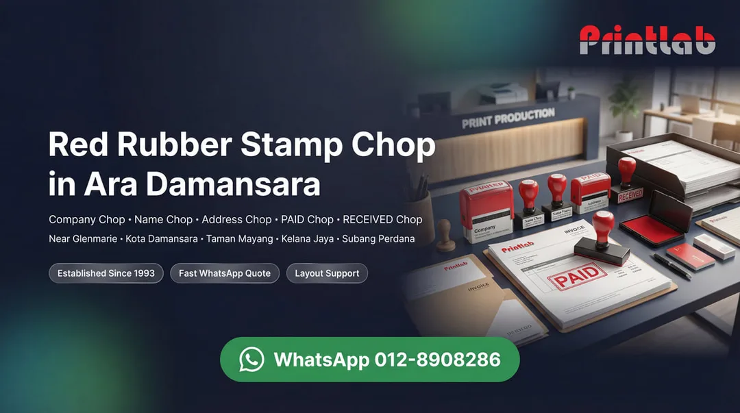 Red Rubber Stamp Company Chop Ara Damansara Printlab